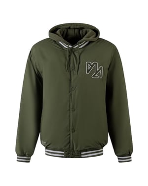 Minoti Heren Afneembare Capuchon Baseball Bomberjack (Khaki)