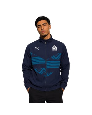 Puma Heren Prematch-jas van Olympique de Marseille FC (Marine)