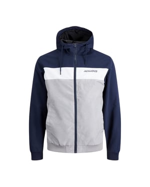 Jack And Jones Mäns Färgblock Höghalsad Bomberjacka (Navy Blazer)