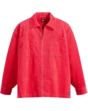 Levis Herr Skate Kordfløyels Overshirt (Hallon)