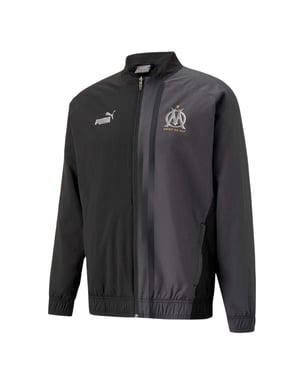 Puma Heren Prematch Olympique De Marseille FC Track Jacket (Zwart)
