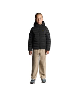 Lyle & Scott Pac A Mac-donsjas voor kinderen (Jet Zwart)