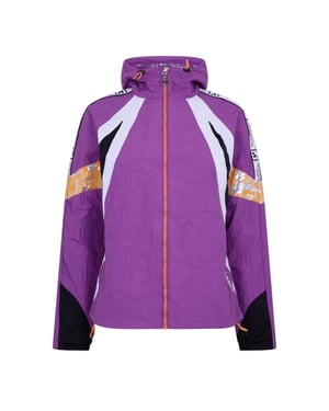 Diadora Isotherm-jas met logo voor dames (Paars)