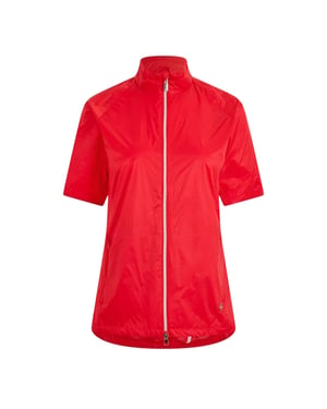 Calvin Klein Dames Perforated Regular Golf Windjack (Poppy)