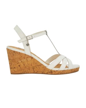 Dune London Dames/Dames Keep Leren T-Bar Sleehakken (Wit)
