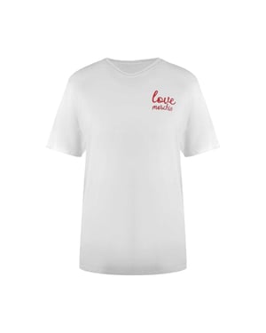 Love Moschino Dames/Dames Klein Logo T-Shirt (Wit)