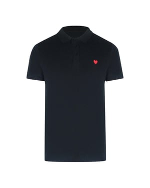 Love Moschino Heren Katoenen Polo Shirt (Zwart)