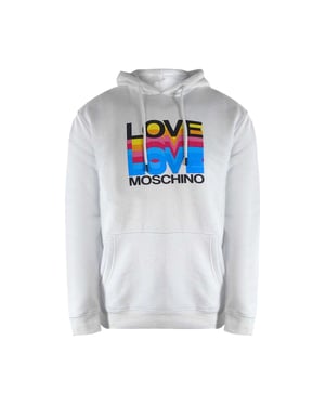 Love Moschino Dames/Dames Multi Logo Hoodie (Wit)