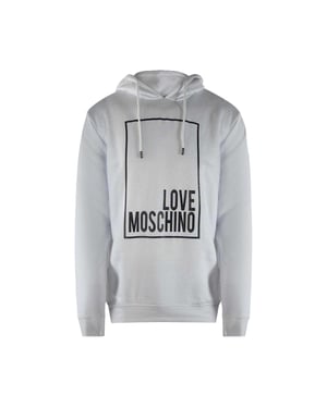 Love Moschino Dames/Dames Box Logo Hoodie (Wit)