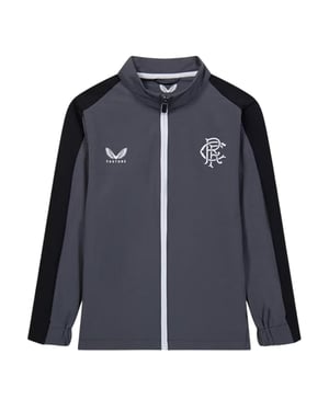 Castore Dames Rangers FC Mock Neck Relaxed Fit Trainingsjack (Iron Gate)