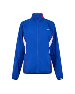 Head Dames Club Logo Volle Rits Trainingsjack (Blauw)