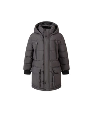 Minoti Gewatteerde parka voor jongens (Houtskool)