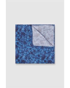 Floral Pocket Square in Blue
