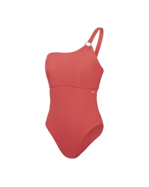 Speedo Dames/Dames Asymmetrisch Eendelig Zwempak (Bruin)