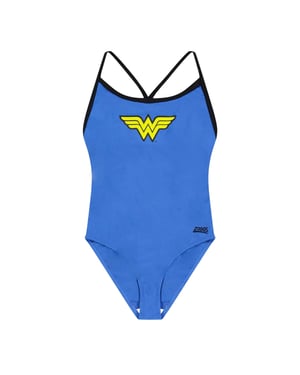 Zoggs Flickor Wonder Woman Enstyckad Baddräkt (Blå)