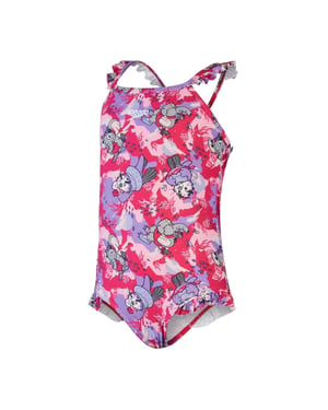 Speedo Flickor Djur Frill En Del Baddräkt (Rosa)