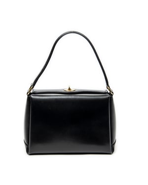 Vintage Fold Over Top Handle Shoulder Bag