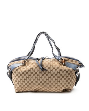 Large Bamboo Bar Boston  Shoulder Bag