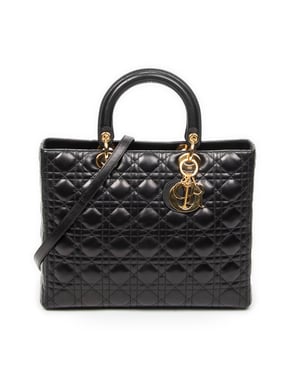 Large Lady Dior Zip   schoudertas