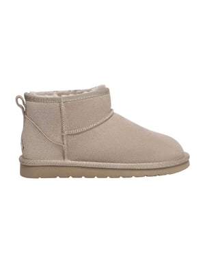 EverAu Finch Ultra Mini Classic suède enkellaarsjes voor dames (Zand)