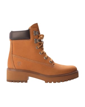 Timberland Carnaby Cool-ankelstövlar i läder med blockklack för kvinnor/damer (Vete)