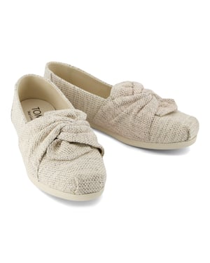 TOMS Alpargata Bow Slip On Ladies Shoes
