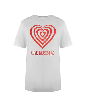 Love Moschino Dames/Dames Hypno Hart T-Shirt (Wit)