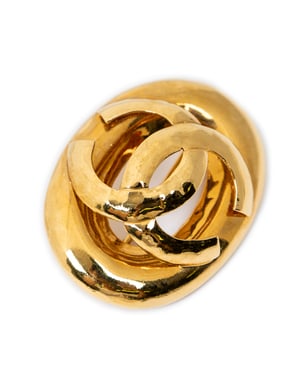 CC Oval Brooch   Broche