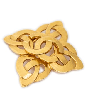 CC Quatrefoil Knot Brooch Pin  Brooch