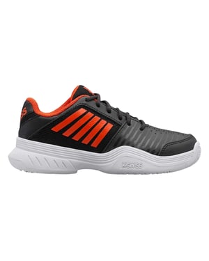 K-Swiss Court Express Omni leren tennisschoenen voor dames (Zwart/Oranje)