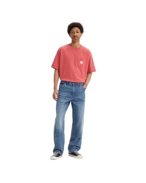 Levis Herrjeans 568 i denim, lös passform (Blå)