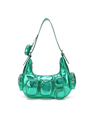 Sally Pocket Återvunnen Cool Green Väske