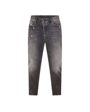 Diesel Heren D-Fining Tapered Jeans (Zwart/Grijs/Denim)