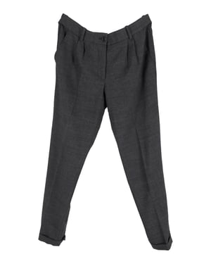 Geruite broek van Dolce & Gabbana in grijze wol