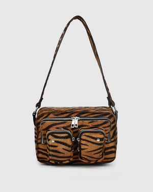 Ellie Stripes Deluxe Donkerbruin Tas