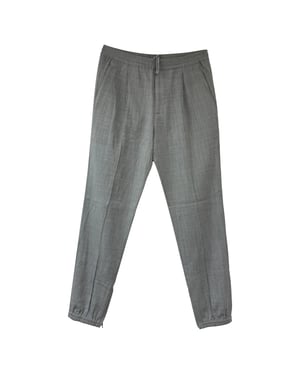 Dior getailleerde trainingsbroek van grijze wol.