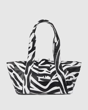 Maxi Shopper Savanna Svart Stripe Väske