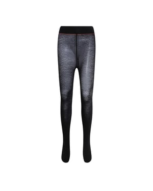 Hugo Damernas Logotyp Leopardmönstrade Leggings (Svart)