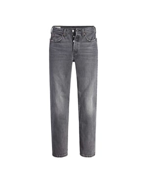 Levis 501 Original-jeans med raka ben för kvinnor/damer (Grått)
