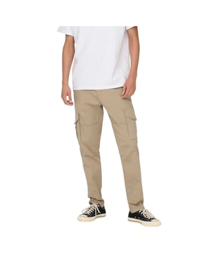 Only Herr Dean Regular Cargo Byxor (Keramik)