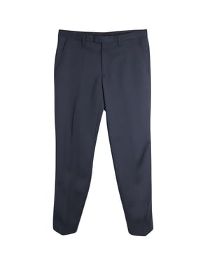 Kenzo Pin Stripe Tailored Trousers in Gray Wool