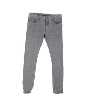 Saint Laurent Slim Fit Jeans in grijze katoenen denim