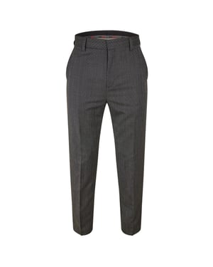 Hugo Heren Katoenen Rechte Pantalon (Grijs)