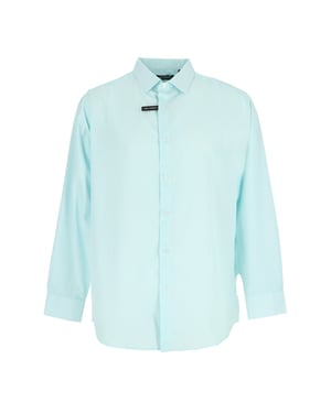 Scotch And Soda Herenoverhemd met lange mouwen en strepen (Wit/lichtgroen)