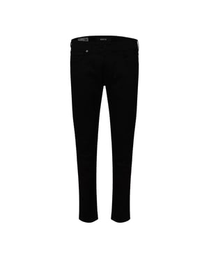Replay Vanliga raka jeans för män (Svart)