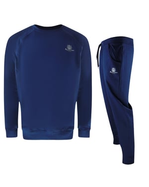Aquascutum Heren Crest Trainingspak (Marineblauw)