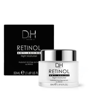 Dr H Retinol Anti-Ageing Night Moisturiser 50ml for Fine Lines, Wrinkles, Loss of Firmness