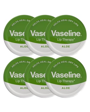 Vaseline Lip Therapy Aloe 20g Lip Balm Moisturising Dry Lips 6 Pack