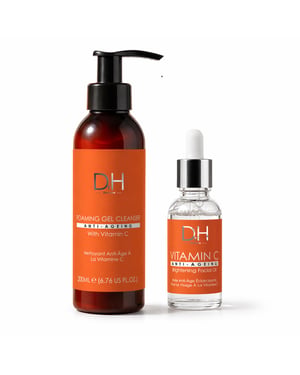 Dr H Brightening Facial Care Ritual Set for Acne, Blemishes, Large Pores, Brightening