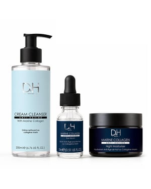 Dr H Advanced Marine Collagen Firming & Hydration Trio for Acne, Blemishes, Large Pores, Dullness